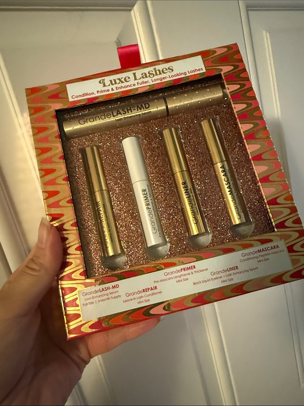 GrandeLASH-MD Luxe Lashes Gift Set - Gold & Rose